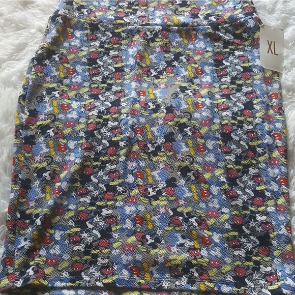 LulaRoe Disney Mickey Mouse Skirt New with tags Size XL - Picture 1 of 6